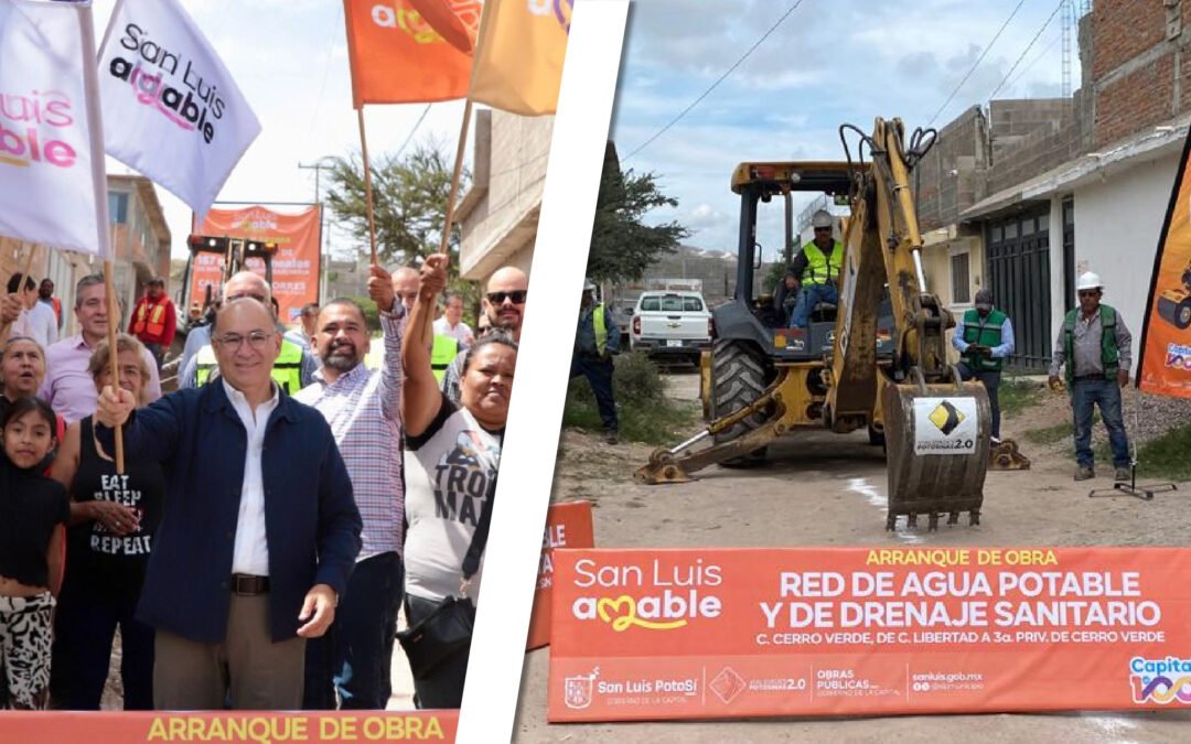 GALINDO ARRANCA OBRAS DE AGUA POTABLE Y DRENAJE EN EL PEÑASCAL
