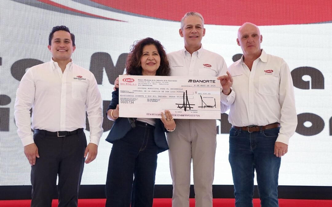 CMIC entrega al DIF de San Luis Capital donativo por casi 1 mdp para beneficiar a familias potosinas