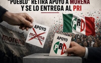 “PUEBLO” RETIRA APOYO A MORENA Y SE LO ENTREGA AL PRI