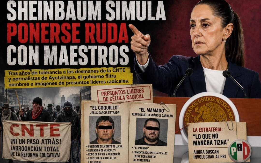 SHEINBAUM SIMULA MANO DURA CONTRA GRUPOS RADICALES