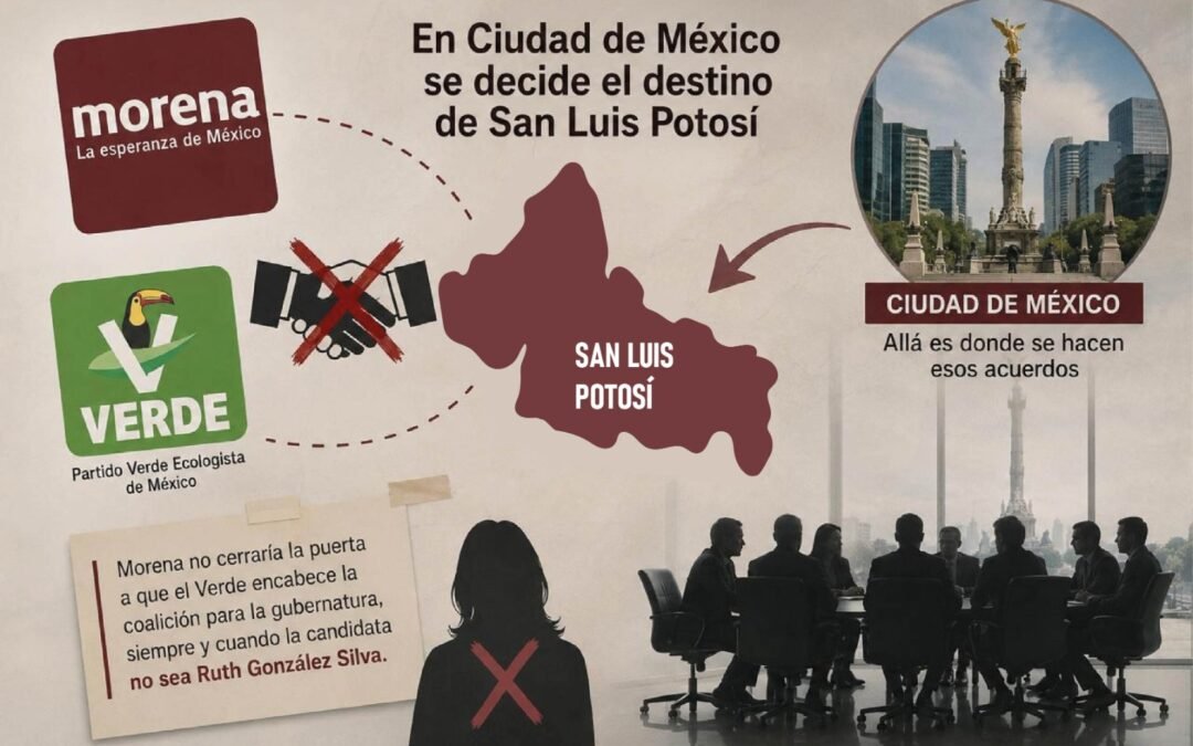 MORENA ADMITE QUE ES EN CIUDAD DE MÉXICO DONDE SE DECIDE DESTINO DE SAN LUIS POTOSÍ