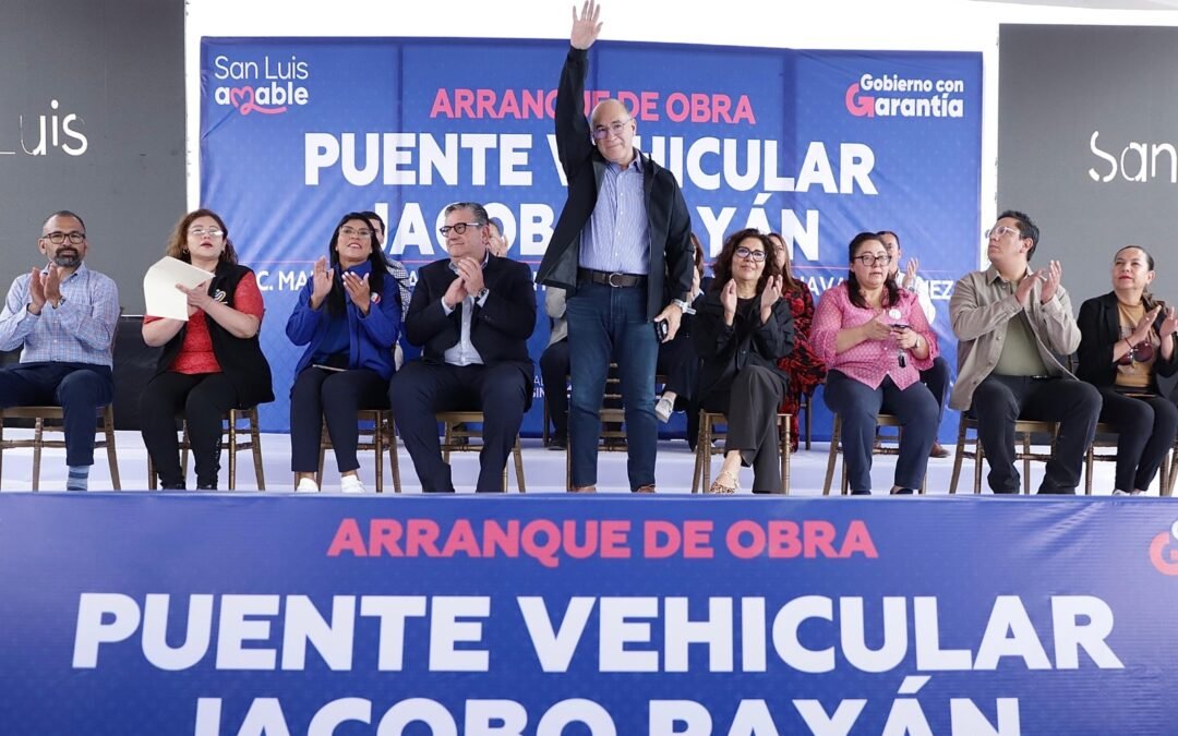 Enrique Galindo arranca obra del puente Jacobo Payán-Salvador Nava