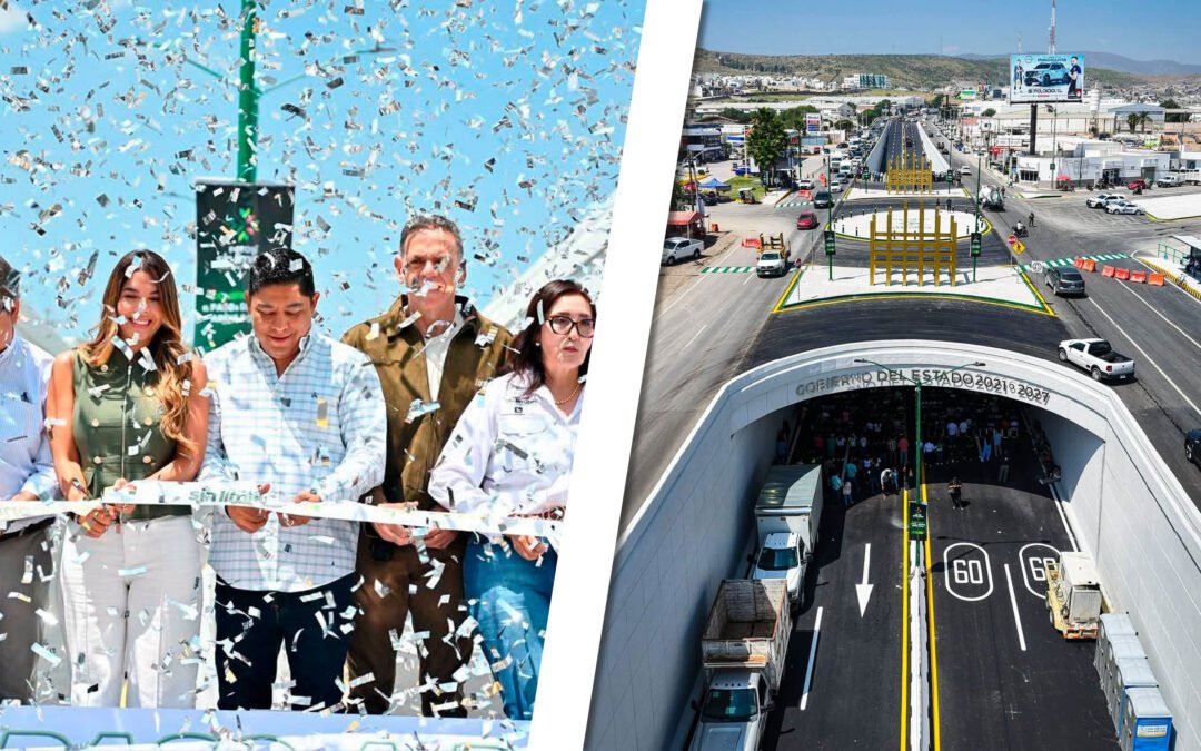 EN TOTAL OPACIDAD, GALLARDO INAUGURA PASO A DESNIVEL    
