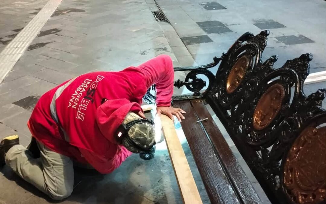 Gobierno Municipal mantiene de noche el trabajo para mejorar la imagen urbana de San Luis Capital